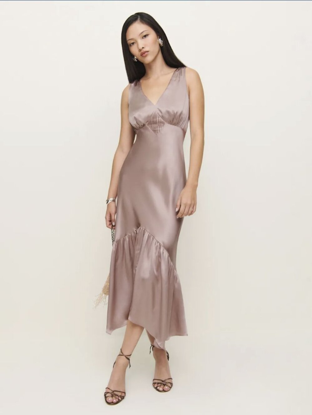 Reformation Cordia Silk Dress Size 0